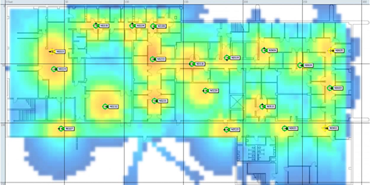 Kiểm tra vùng phủ sóng wifi cho trường học