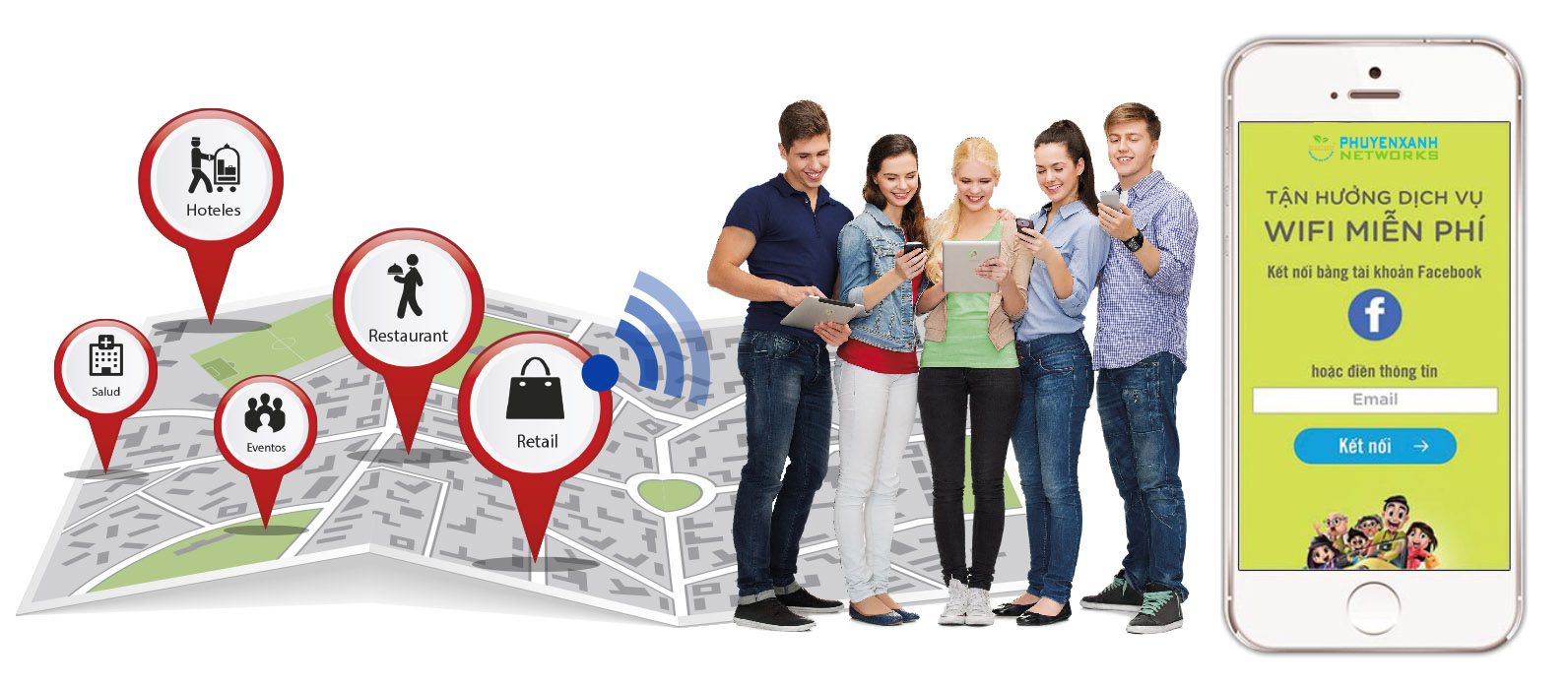 Giải pháp Wifi Marketing Online bởi Phú Yên Xanh