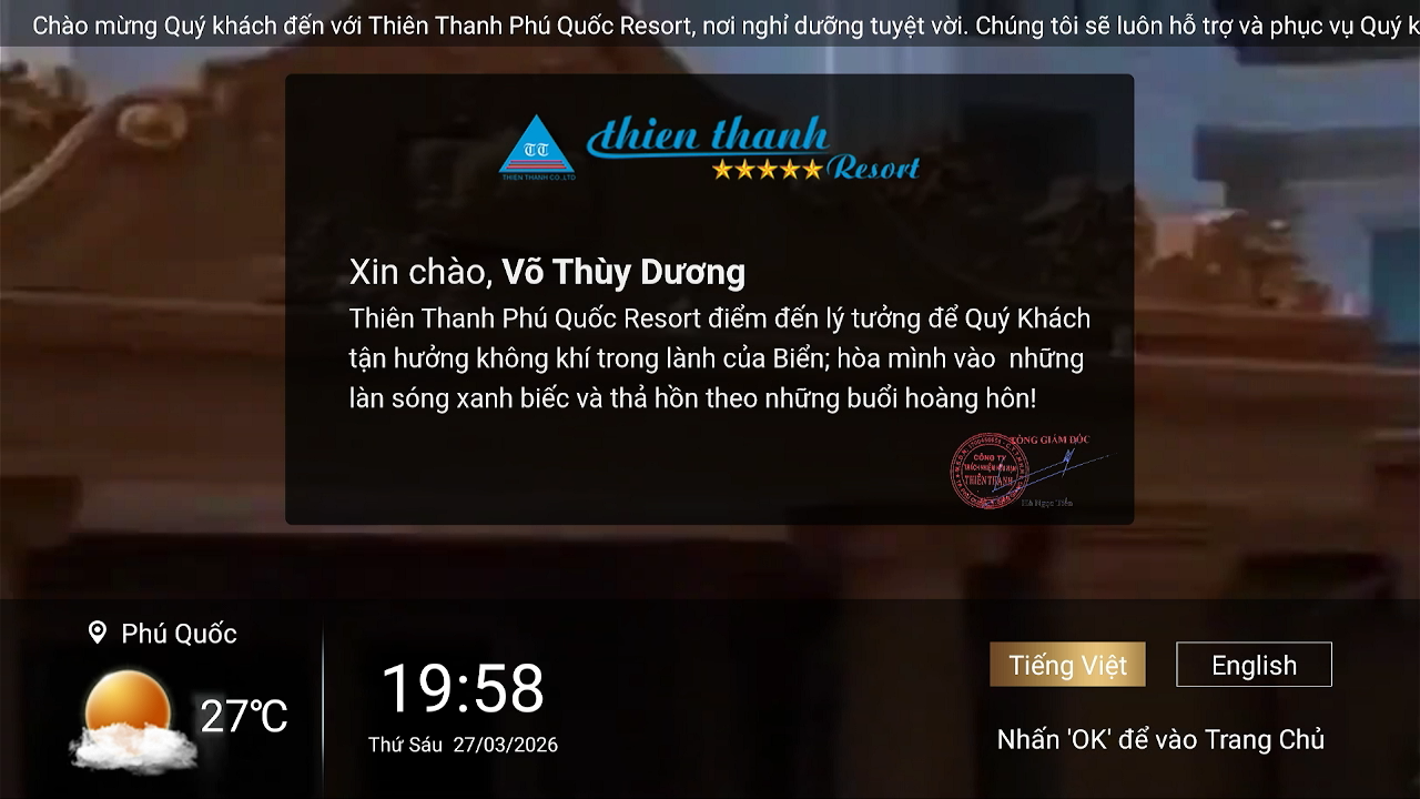 PYX TV - Giải pháp IPTV cho Hotel, Resort, Hospital, Building, AirPort