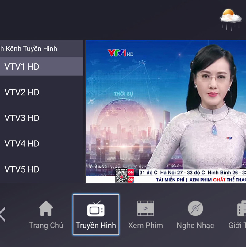 Xem truyền hình TV trên IPTV Resort Phú Yên Xanh